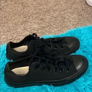 black converse